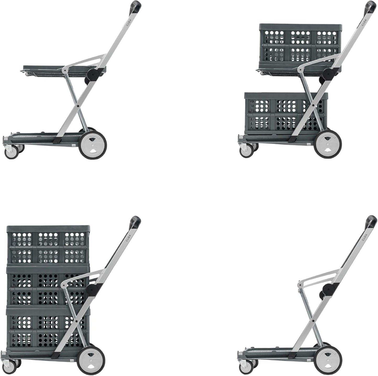 Portable Folding Shopping Cart + 3 Ecological Thermal Bags [FACTORY PRICE]