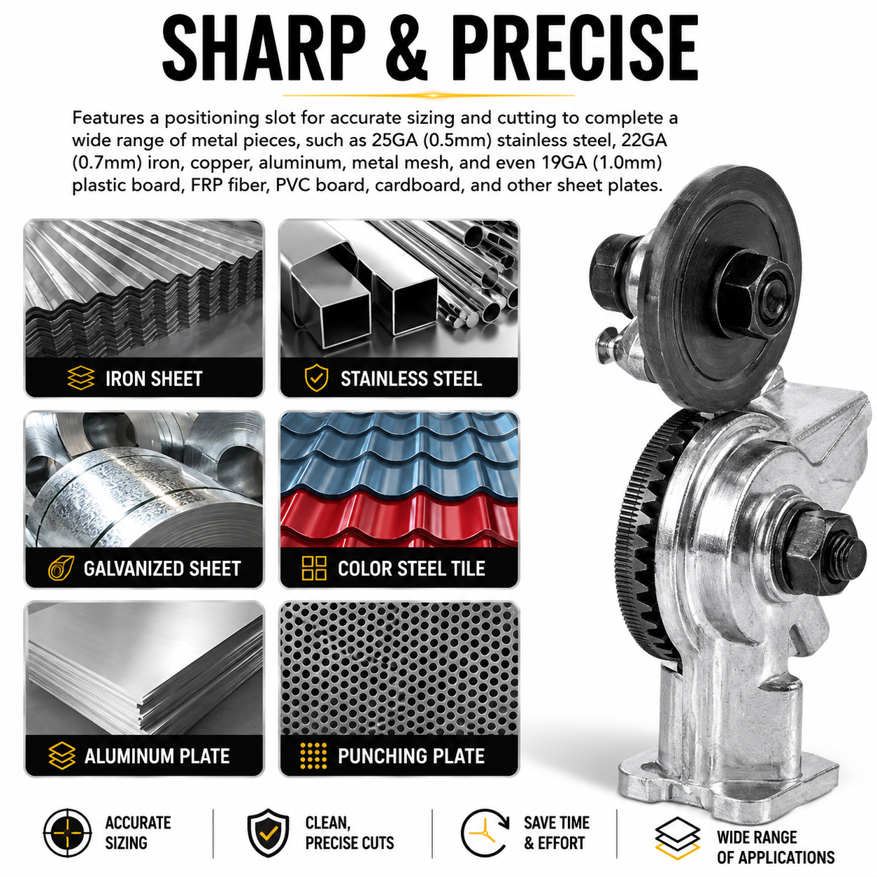 PowerCut™ Electric Drill Shear Attachment – Fast & Precise Metal Cutting